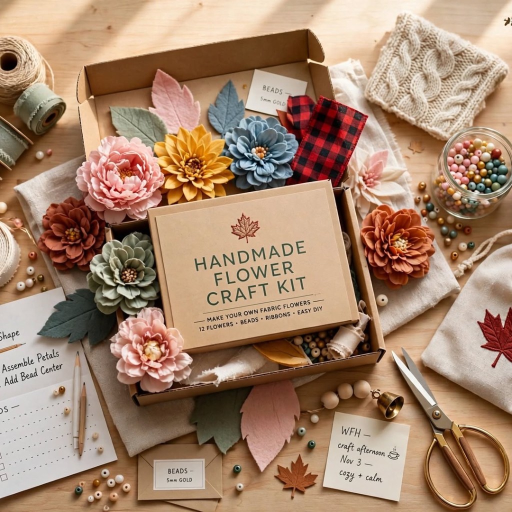 Handmade flower craft kit